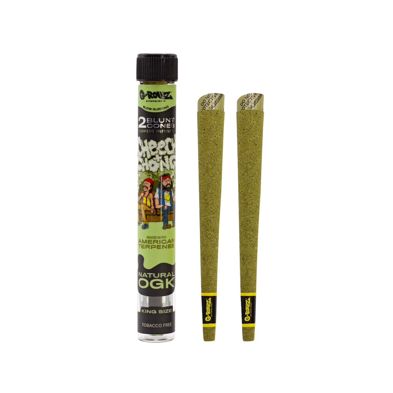 Cônes pré-roulé avec terpènes naturel et tube en verre - La Tisanerie