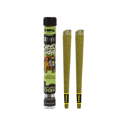 Cônes pré-roulé avec terpènes naturel et tube en verre - La Tisanerie