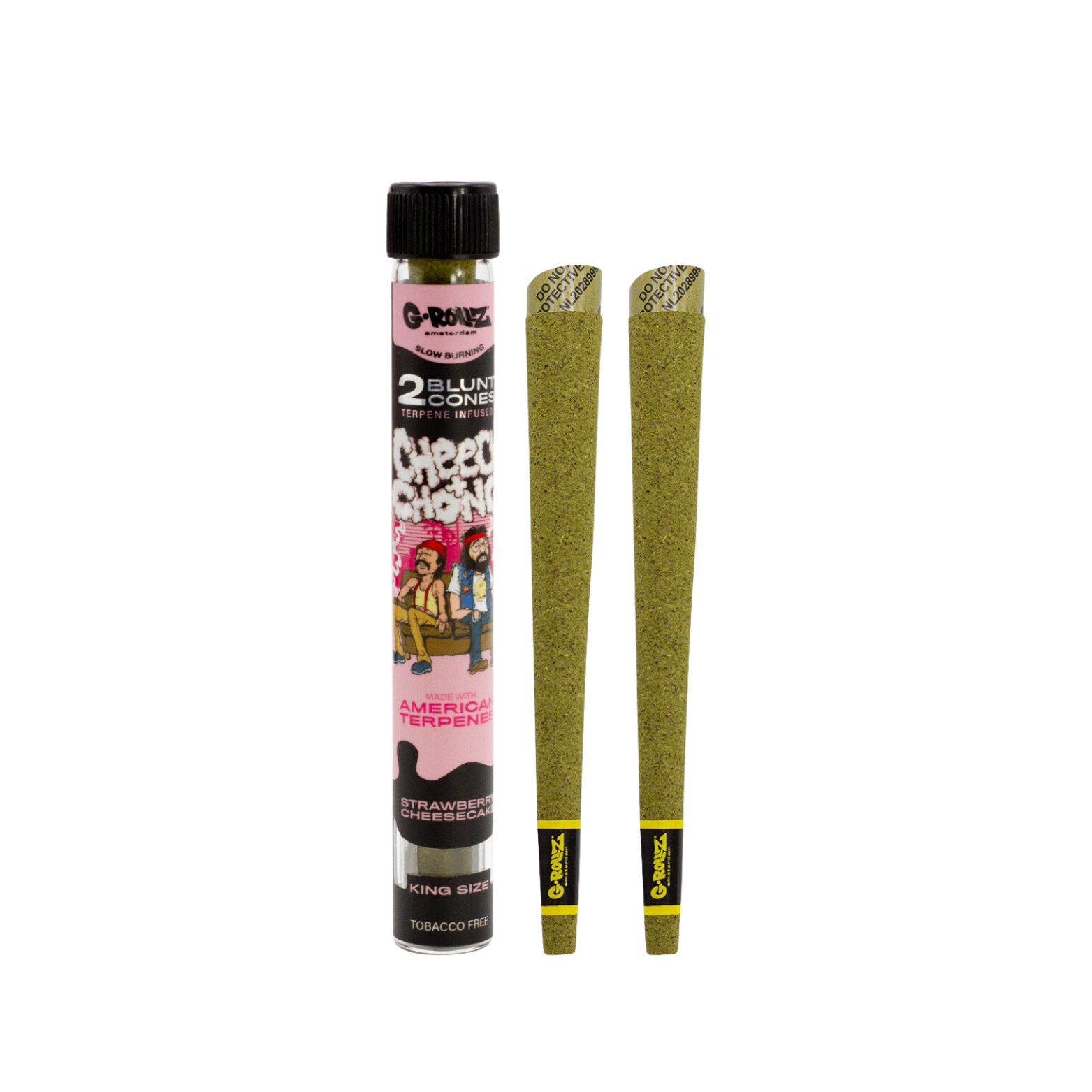 Cônes pré-roulé avec terpènes naturel et tube en verre - La Tisanerie