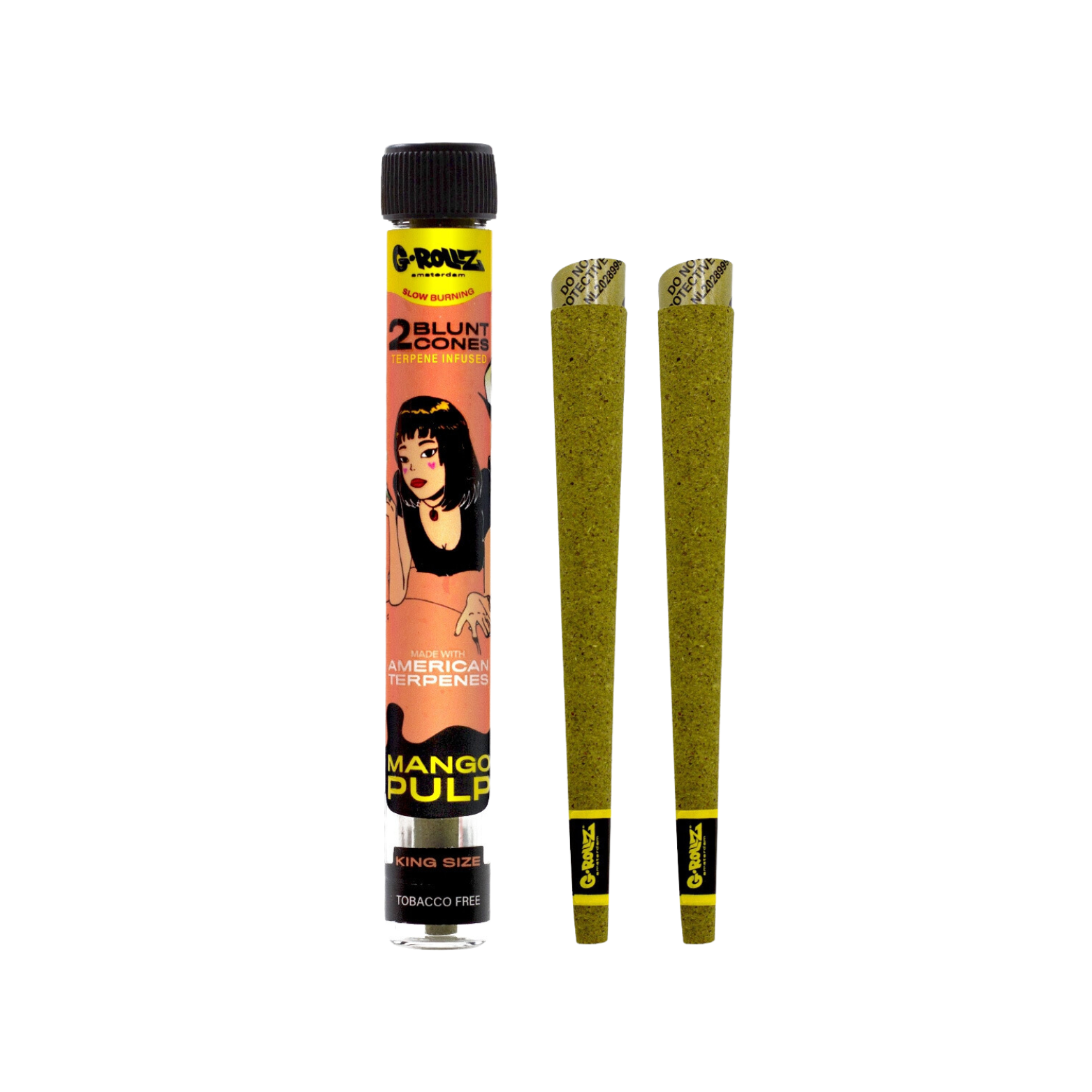 Cônes pré-roulé avec terpènes naturel et tube en verre - La Tisanerie